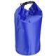 aerial view a blue 10- liter waterproof gear bag, image 1 of 2