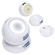 aerial view a white orbit swivel beacon with motion detector, image 1 of 2