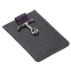 aerial view a black anchor phone wallet + stand, image 1 of 2