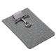 aerial view a gray anchor phone wallet + stand, image 1 of 2