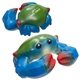 aerial view a blue/green blue crab stress reliever, image 1 of 2