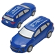 aerial view a blue crossover suv stress reliever, image 1 of 2