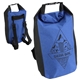 aerial view a blue 25- liter polyester waterproof backpack, image 1 of 5