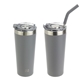 aerial view a graphite nayad(r) trouper 22 oz stainless double - wall tumbler with straw, image 1 of 2