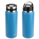 aerial view a blue nayad(r) roamer 26 oz stainless double - wall vacuum insulated bottle, image 1 of 2