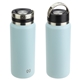 aerial view a seafoam blue nayad(r) roamer 26 oz stainless double - wall vacuum insulated bottle, image 1 of 2
