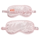 aerial view a pink (lily) bouquet scented satin sleep mask, image 1 of 2
