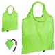 aerial view a lime green bazaar rpet folding reusable tote bag, image 1 of 2