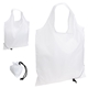 aerial view a white bazaar rpet folding reusable tote bag, image 1 of 2