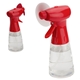 aerial view a red stay cool spray bottle fan, image 1 of 2