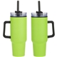 aerial view a lime outpost 40 oz stainless steel / polypropylene mug, image 1 of 2