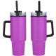 aerial view a purple outpost 40 oz stainless steel / polypropylene mug, image 1 of 2