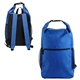 aerial view a blue bellerive roll top backpack, image 1 of 2
