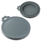 aerial view a gray stay fresh silicone can lid, image 1 of 3