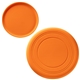 aerial view a orange toss n fetch silicone flyer, image 1 of 2