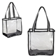 aerial view a clear diamond clear tpu tote, image 1 of 4