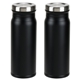 aerial view a black senso(r) 17 oz vacuum insulated stainless steel side - kick bottle, image 1 of 2