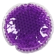 aerial view a purple full - color round aqua pearls(tm) hot / cold pack, image 1 of 2