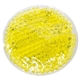 aerial view a yellow full - color round aqua pearls(tm) hot / cold pack, image 1 of 2