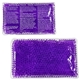 aerial view a purple full - color aqua pearls(tm) hot / cold pack, image 1 of 2
