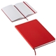 aerial view a red savvy recycled journal, image 1 of 2