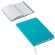 aerial view a teal savvy recycled journal, image 1 of 2