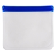 aerial view a blue sunflower peva zip closure utility bag, image 1 of 2