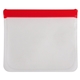 aerial view a red sunflower peva zip closure utility bag, image 1 of 2