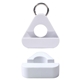 aerial view a white triangle phone stand, image 1 of 2