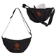 aerial view a black lune microfiber waist bag, image 1 of 2