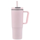 aerial view a pink sofia 30 oz double - wall polypropylene mug, image 1 of 2