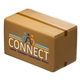 aerial view a brown shipping box stress reliever, image 1 of 2