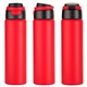 aerial view a red cabrio 24 oz recycled stainless steel vacuum insulated bottle, image 1 of 4