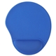 aerial view a royal blue wave non - slip mouse pad with gel wrist rest, image 1 of 3