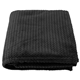 aerial view a black snuggle up soft - textured blanket, image 1 of 2
