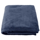 aerial view a navy blue snuggle up soft - textured blanket, image 1 of 2