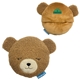 aerial view a brown comfort pals (tm) heat therapy cozy pads - bear, image 1 of 2
