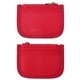 aerial view a cardinal red aeroloft(r) skinny wallet, image 1 of 2