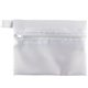 a white zippered nylon bag