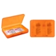 aerial view a orange portable first aid kit, image 1 of 3