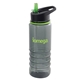 aerial view a green 25 oz tritan sport bottle, image 1 of 2