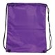 aerial view a purple drawstring backpack - full color, image 1 of 2