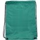 aerial view a green drawstring backpack - full color, image 1 of 2