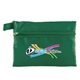 aerial view a green zipped bag - full color, image 1 of 2