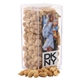 a clear acrylic box with peanuts