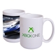 a white 15 oz full color mug