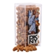 a clear acrylic box with honey roasted peanuts