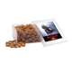 a clear acrylic box with honey roasted peanuts