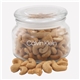 a clear glass jar patio glass jar with cashews