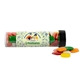 aerial view a clear tube with mini chicklets gum, image 1 of 6